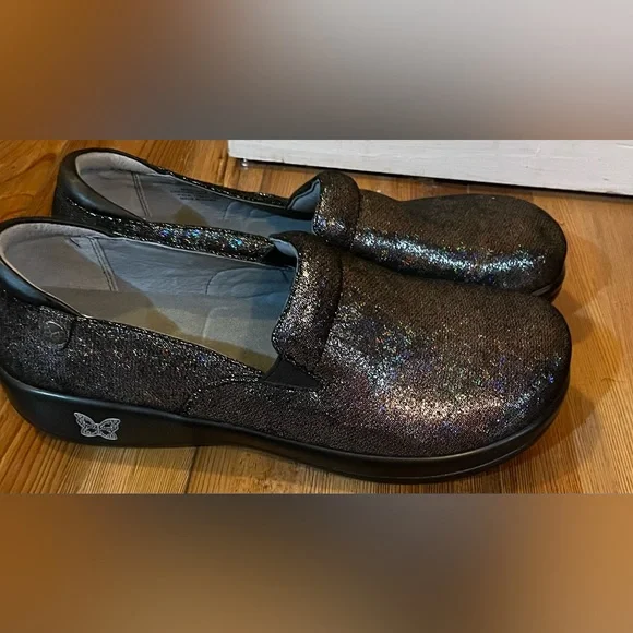 Alegria | Shoes | Black Glitter Women Work Shoes Size 1 | Poshmark